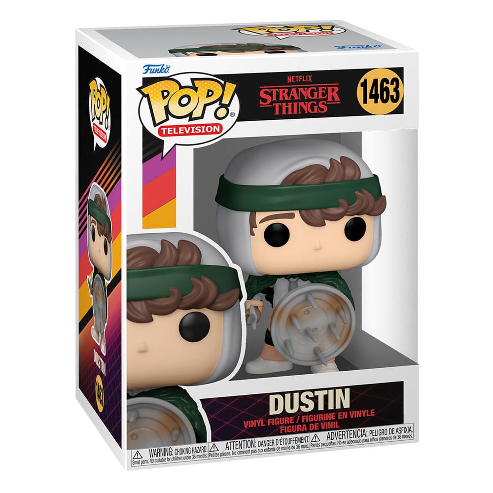 Stranger Things POP! TV Vinyl Figur Hunter Dustin with Shield 9 cm - Preorder - ETA: 28.02.2026