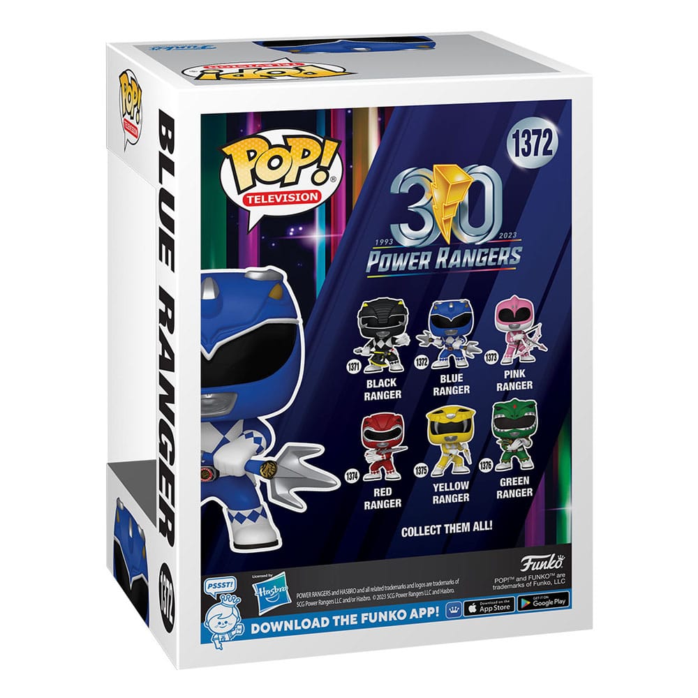 Power Rangers 30th POP! TV Vinyl Figur Blue Ranger 9 cm - Versand: 5-7 Tage nach Bestellung