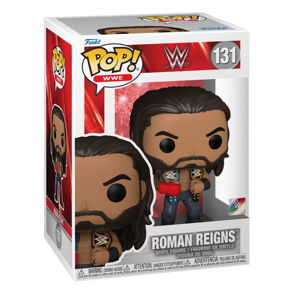 WWE POP! Vinyl Figur Roman Reigns w/Belts 9 cm - Preorder - ETA: 30.07.2026
