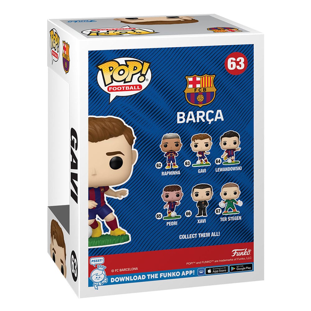 EFL POP! Football Vinyl Figur Barcelona - Gavi 9 cm - Versand: 5-7 Tage nach Bestellung
