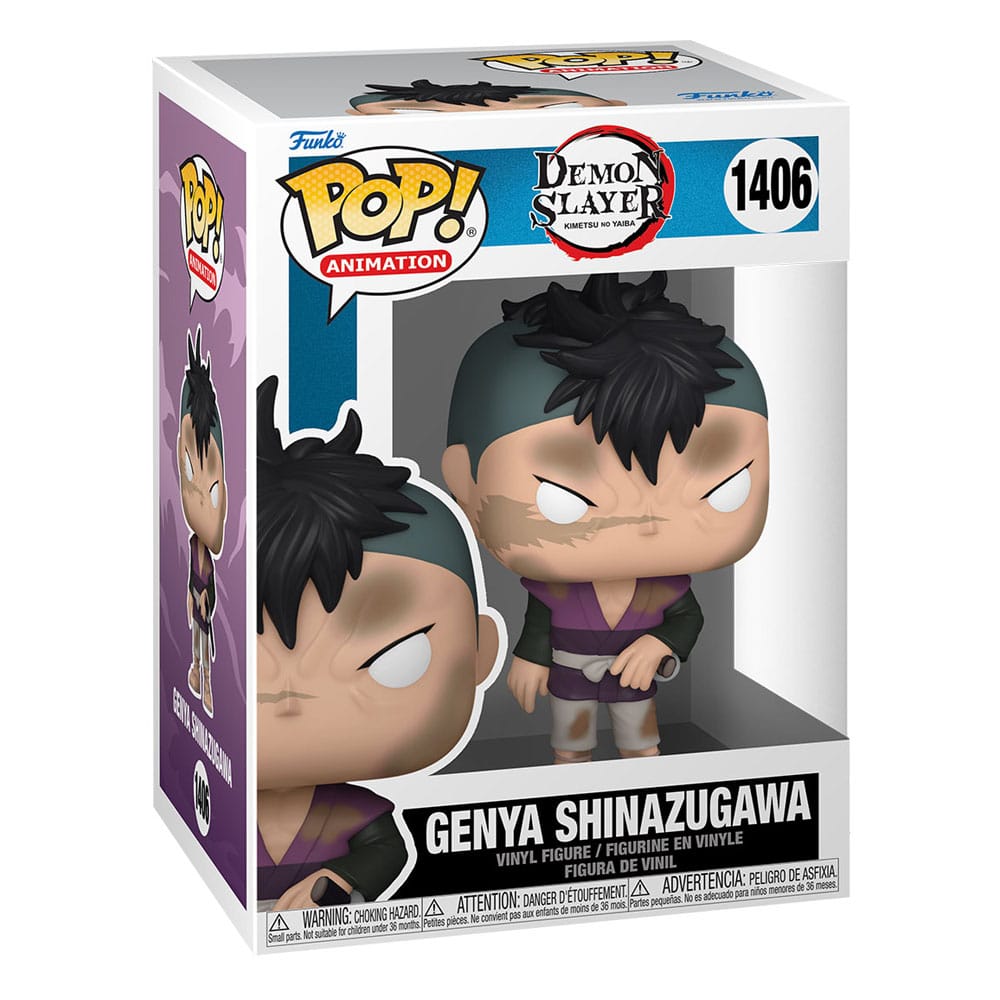 Demon Slayer: Kimetsu no Yaiba POP! Animation Figur Genya Shinazugawa 9 cm - Versand: 5-7 Tage nach Bestellung