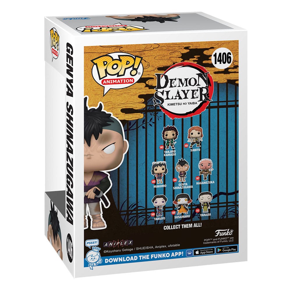 Demon Slayer: Kimetsu no Yaiba POP! Animation Figur Genya Shinazugawa 9 cm - Versand: 5-7 Tage nach Bestellung