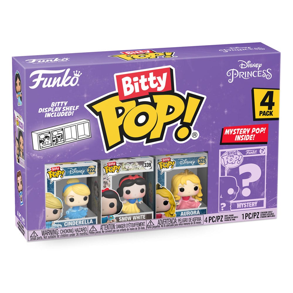 Disney Princesses Bitty POP! Vinyl Figuren 4er-Pack Cinderella 2,5 cm - Versand: 5-7 Tage nach Bestellung