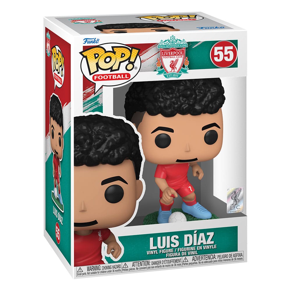 FC Liverpool POP! Football Vinyl Figur Luis Díaz 9 cm - Preorder - ETA: 07.10.2025