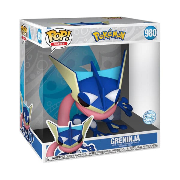 Pokemon Super Sized Jumbo POP! Vinyl Figur Greninja 25 cm - Versand: 5-7 Tage nach Bestellung