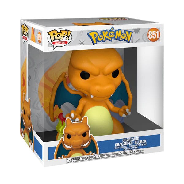 Pokemon Super Sized Jumbo POP! Vinyl Figur Charizard (EMEA) 25 cm - Preorder - ETA: 20.11.2025