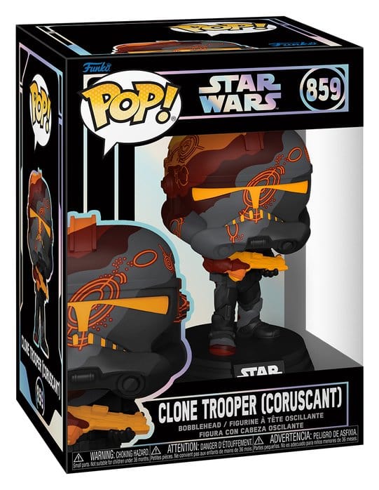 Star Wars POP! Vinyl Wackelkopf-Figur Clone Trooper (Coruscant) 9 cm - Preorder - ETA: 25.09.2026