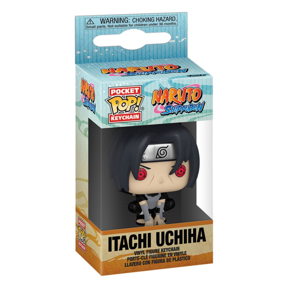 Naruto Pocket POP! Vinyl Schlüsselanhänger 4 cm Itachi Uchiha (Moonlit) Display (12) - Preorder - ETA: 24.11.2025