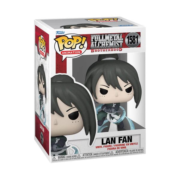 Fullmetal Alchemist Brotherhood POP! Animation Vinyl Figur Lan Fan(Ninja) 9 cm - Versand: 5-7 Tage nach Bestellung
