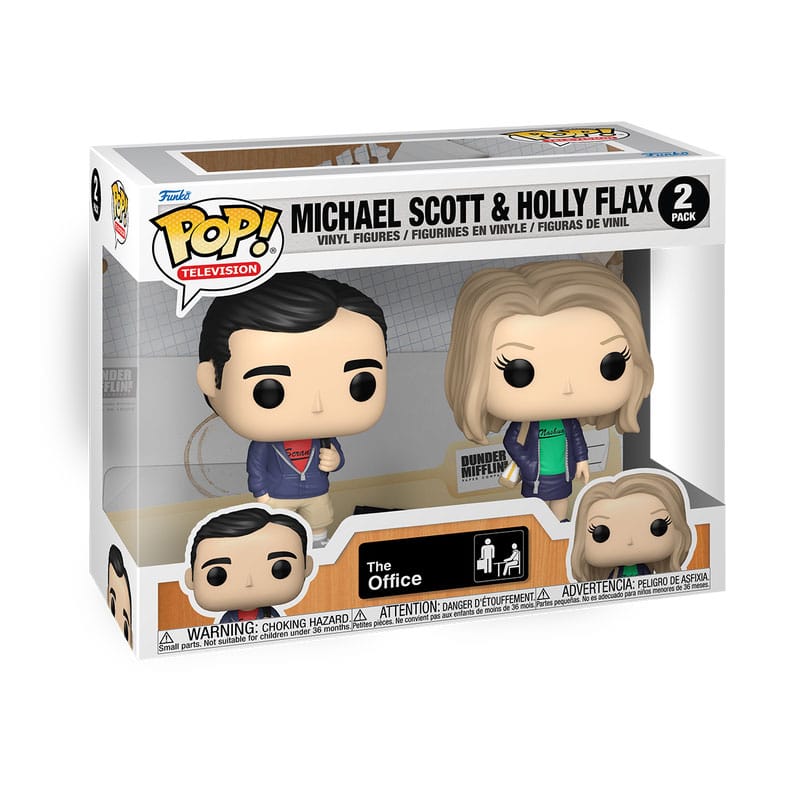 The Office POP! Television Vinyl Figuren 2er-Pack Michael & Holly 9 cm - Versand: 7 Tage nach Bestellung