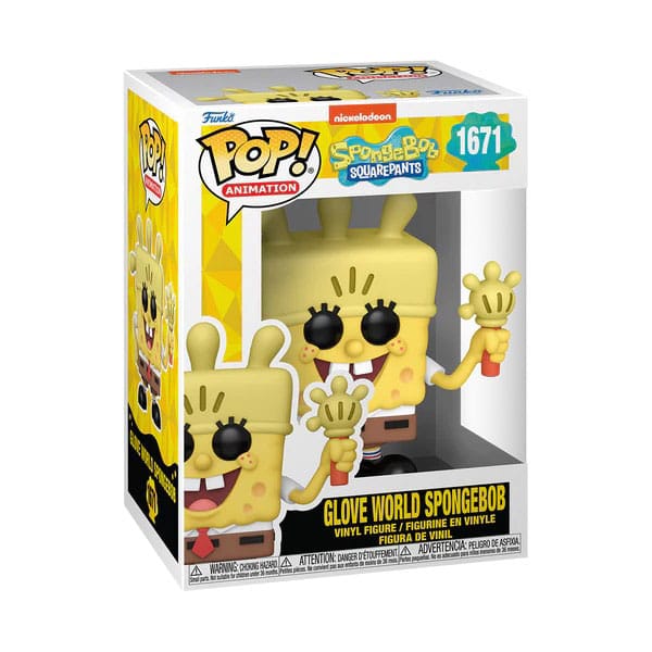SpongeBob Schwammkopf 25th Anniversary POP! Vinyl Figur SB w/ Glove Light 9 cm - Versand: 5-7 Tage nach Bestellung
