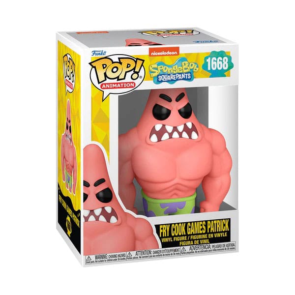 SpongeBob Schwammkopf 25th Anniversary POP! Vinyl Figur Patrick w/Muscles 9 cm - Preorder - ETA: 16.10.2026