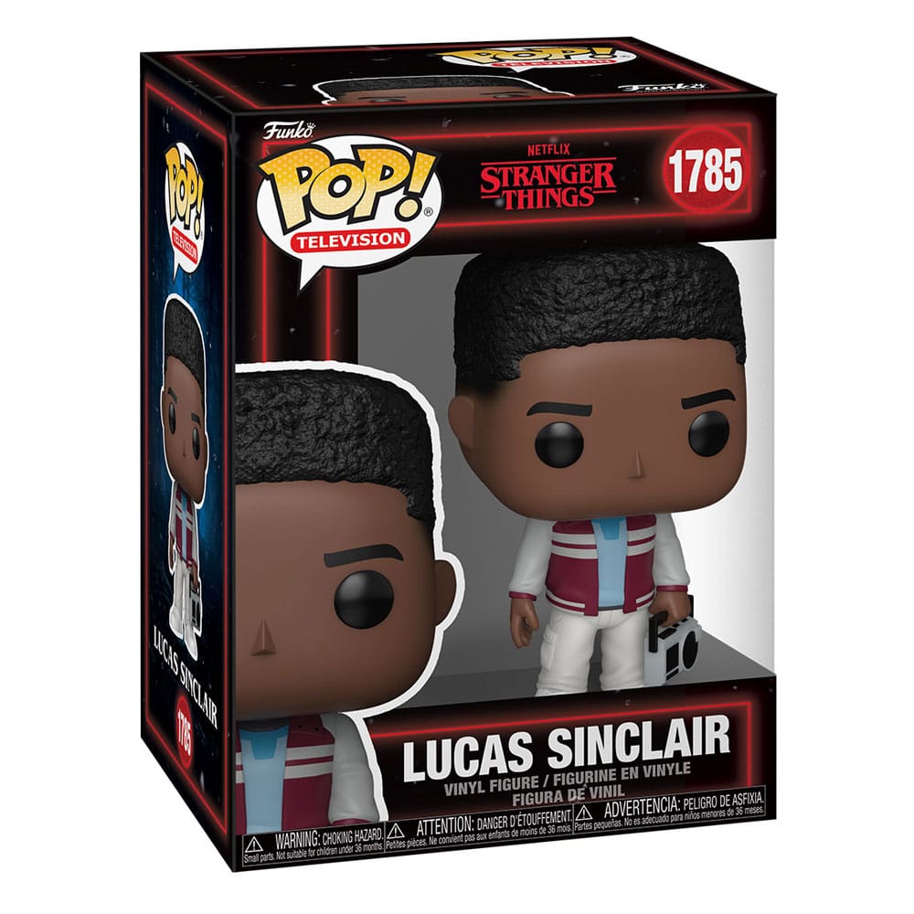 Stranger Things POP! Television Vinyl Figuren Lucas Sinclair with Boombox 9 cm - Preorder - ETA: 21.11.2025
