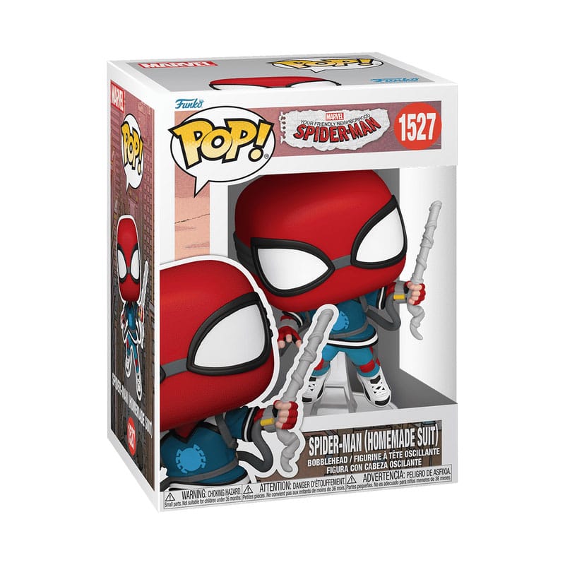 Friendly Neighborhood Spider-Man POP! Vinyl Figur Proto Suit Spider-Man 9 cm - Versand: 5-7 Tage nach Bestellung