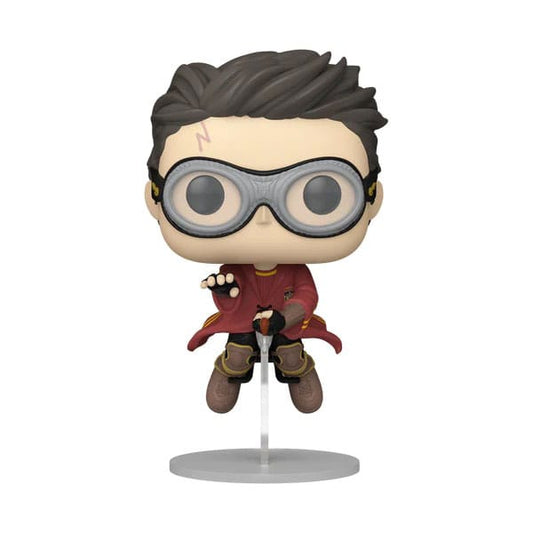 Harry Potter POP! Movies Vinyl Figur Harry w/Broom(Quidditch) 9 cm  - Preorder - ETA: 17.11.2025