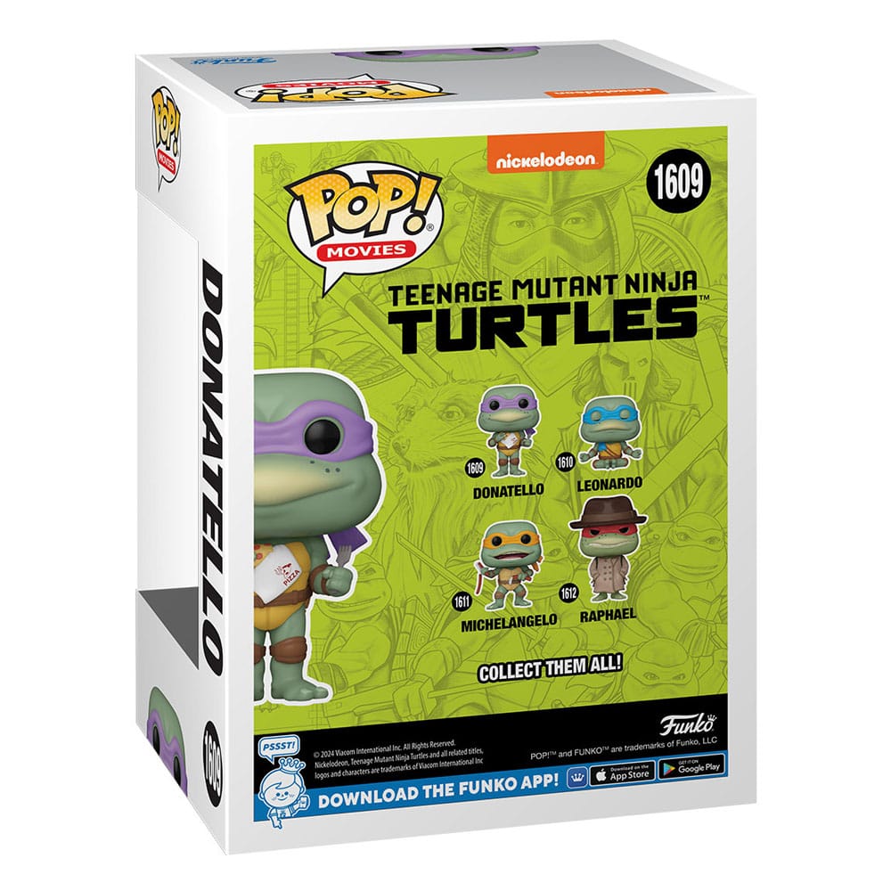 Teenage Mutant Ninja Turtles POP! Movies Vinyl Figur Donatello w/Napkin 9 cm - Versand: 5-7 Tage nach Bestellung