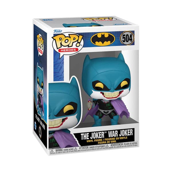 DC Comics POP! Heroes Vinyl Figur Batman War Zone - Joker 9 cm - Versand: 5-7 Tage nach Bestellung