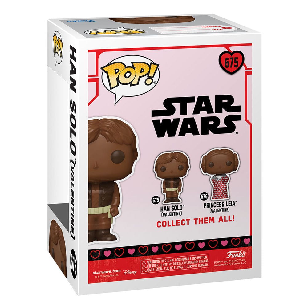 Star Wars Valentines POP! Vinyl Figur Han Solo (Val Choc) 9 cm - Versand: 5-7 Tage nach Bestellung