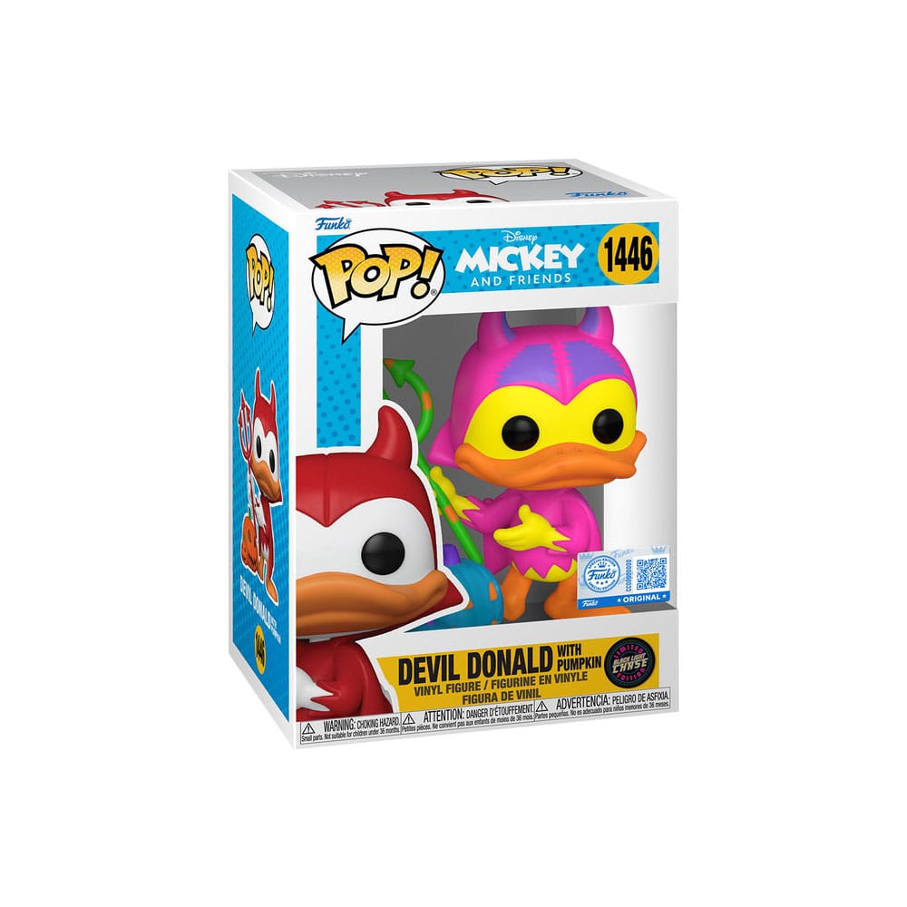 Pop! Disney: Devil Donald with Blacklight Chase Asst. (6) - Versand: 5-7 Tage nach Bestellung