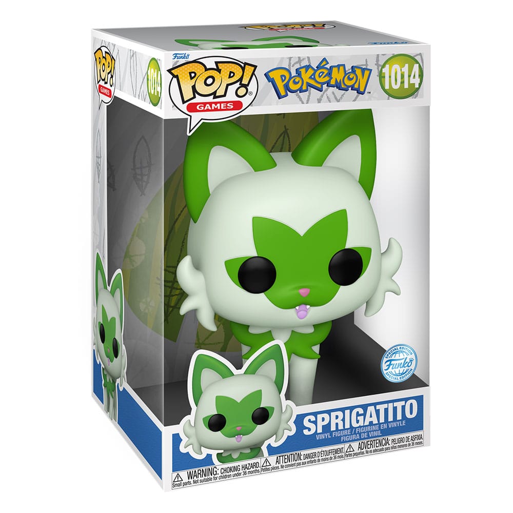 Pokemon Super Sized Jumbo POP! Vinyl Figur Sprigatito 25 cm - sofort verfügbar