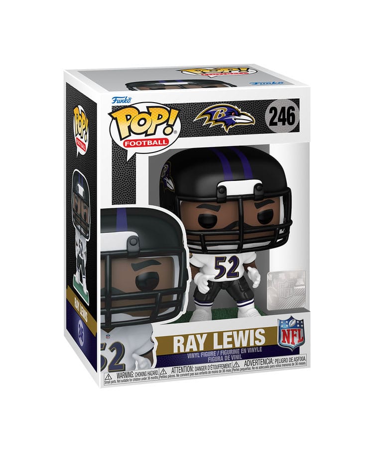 NFL: Legends POP! Sports Vinyl Figur Ray Lewis (Ravens) 9 cm - Versand: 5-7 Tage nach Bestellung