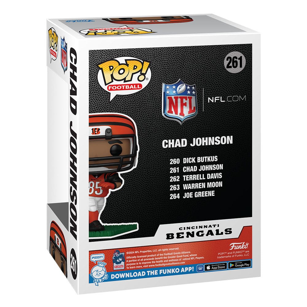 NFL: Legends POP! Sports Vinyl Figur Bengals- Chad Johnson(85) 9 cm - Versand: 5-7 Tage nach Bestellung