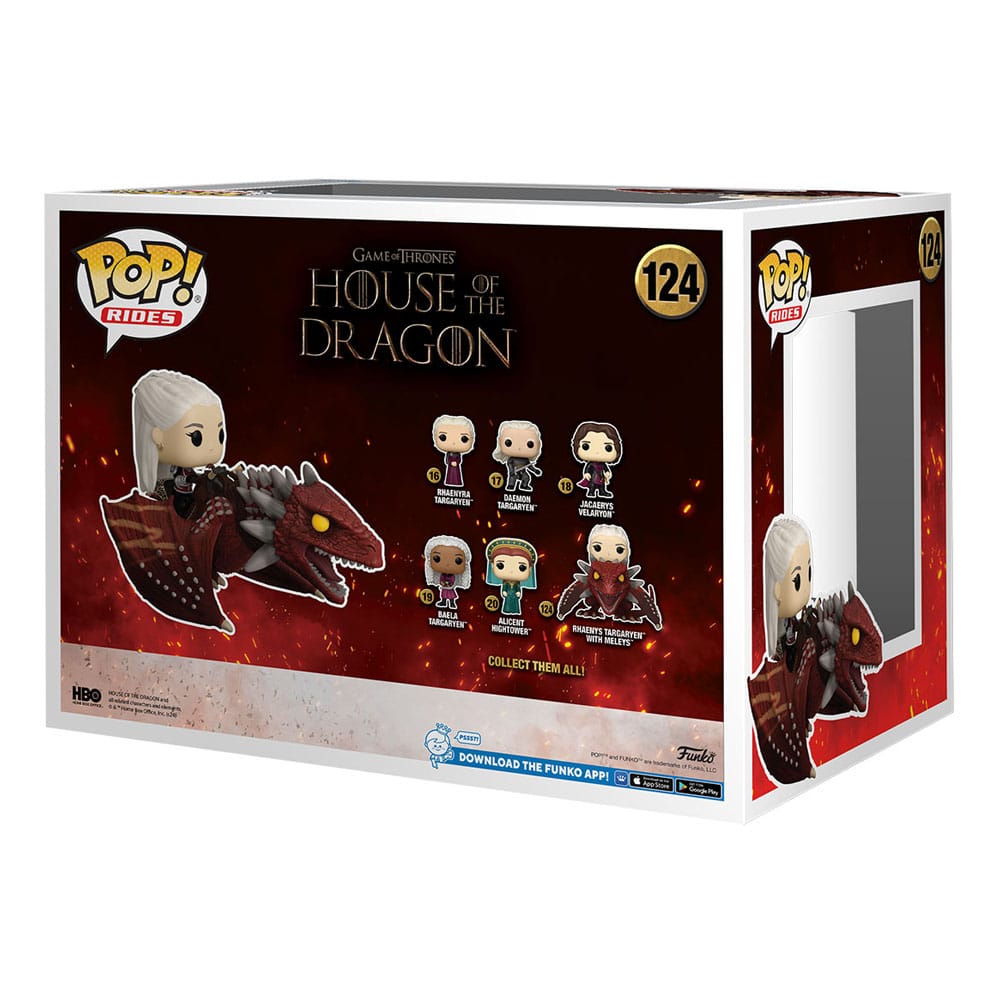 House of the Dragon POP! Rides Deluxe Vinyl Figur Rhaenys Targaryen with Meleys 9 cm - Preorder - ETA: 17.07.2026