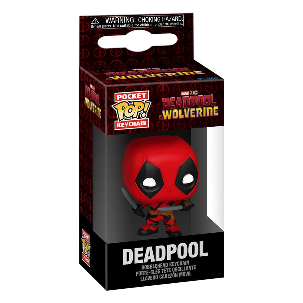 Deadpool 3 POP! Vinyl Schlüsselanhänger 4 cm Deadpool Display (12) - Preorder - ETA: 16.02.2026