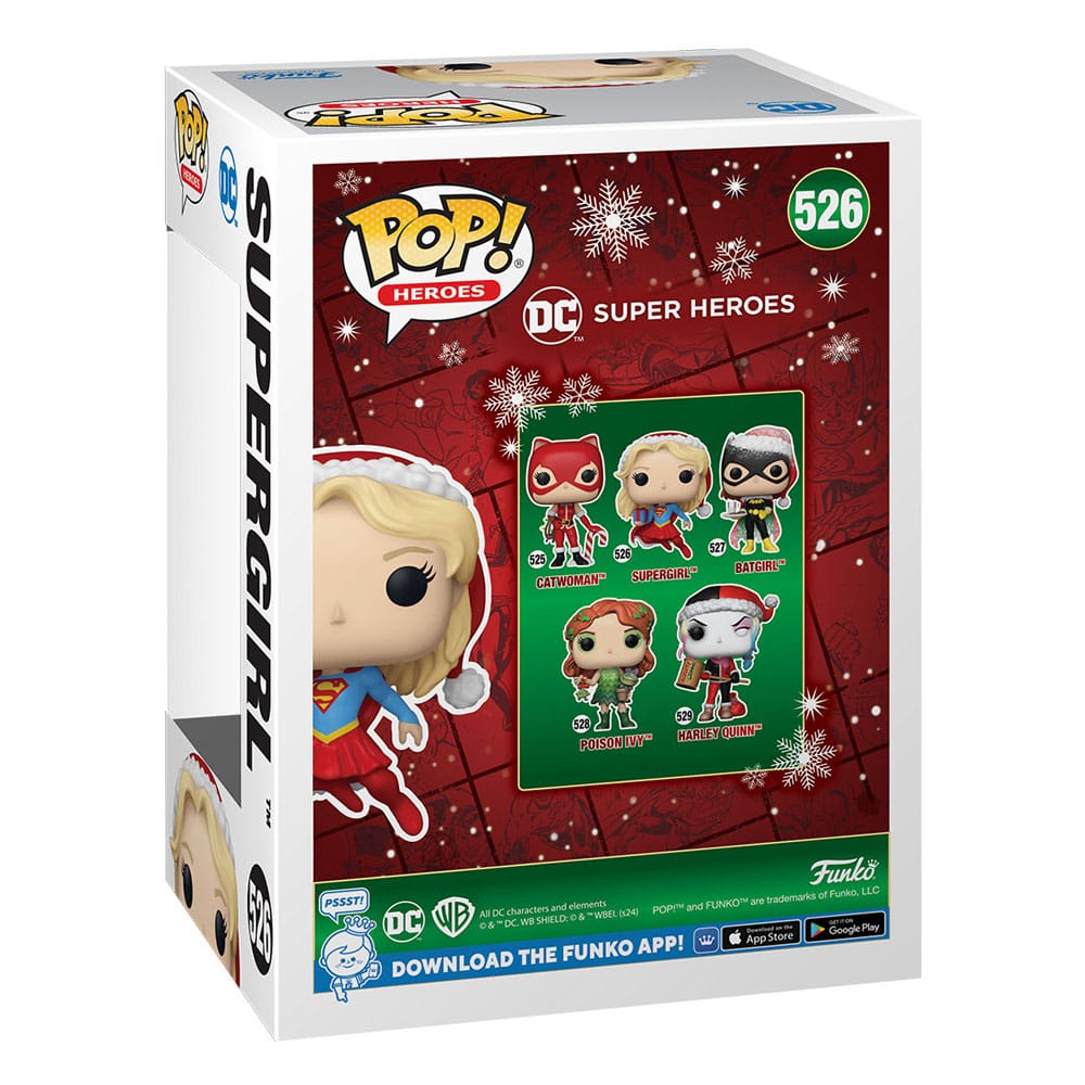 DC Comics POP! Heroes Vinyl Figur Holiday '24- Supergirl 9 cm - Versand: 7 Tage nach Bestellung