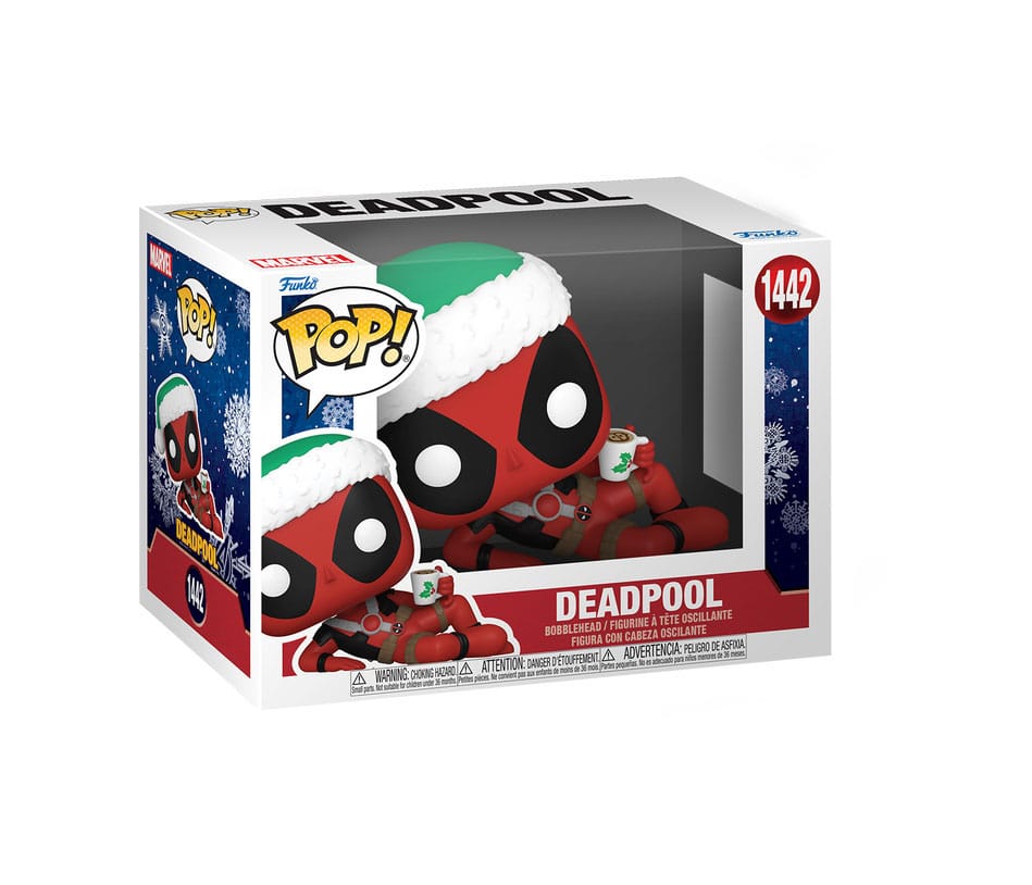 Marvel POP! Vinyl Figur Holiday Deadpool 9 cm - Versand: 5-7 Tage nach Bestellung