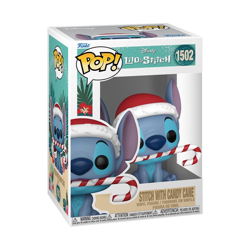 Disney POP! Vinyl Figur Holiday Stitch w/CC 9 cm - Versand: 5-7 Tage nach Bestellung