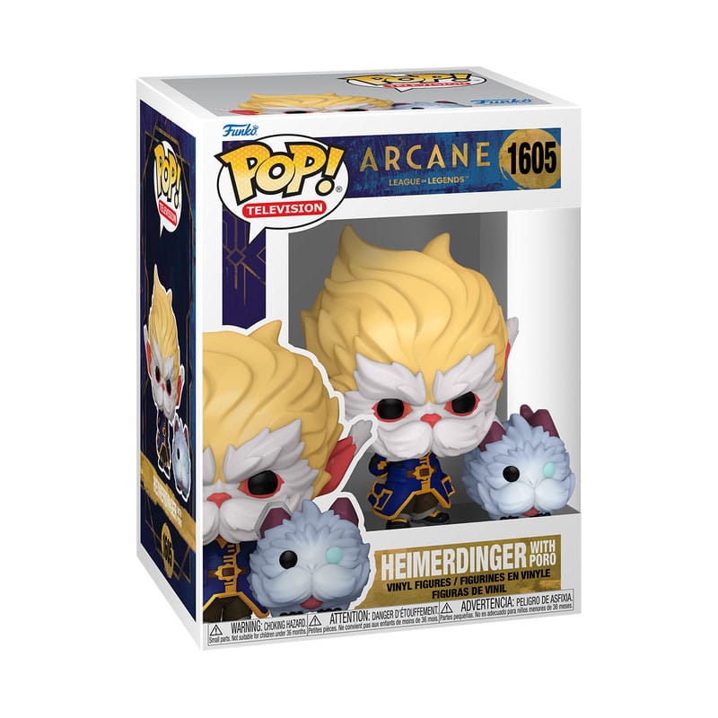 Arcane League of Legends POP! Vinyl Figur Heimerdinger w/Poro 9 cm - Preorder - ETA: 11.02.2026