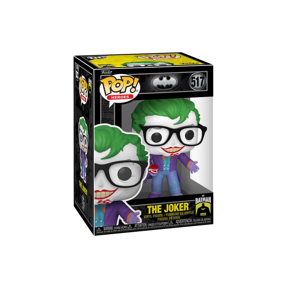 Batman 85th Anniversary POP! Movies Vinyl Figur The Joker w/Teeth 9 cm - Versand: 5-7 Tage nach Bestellung