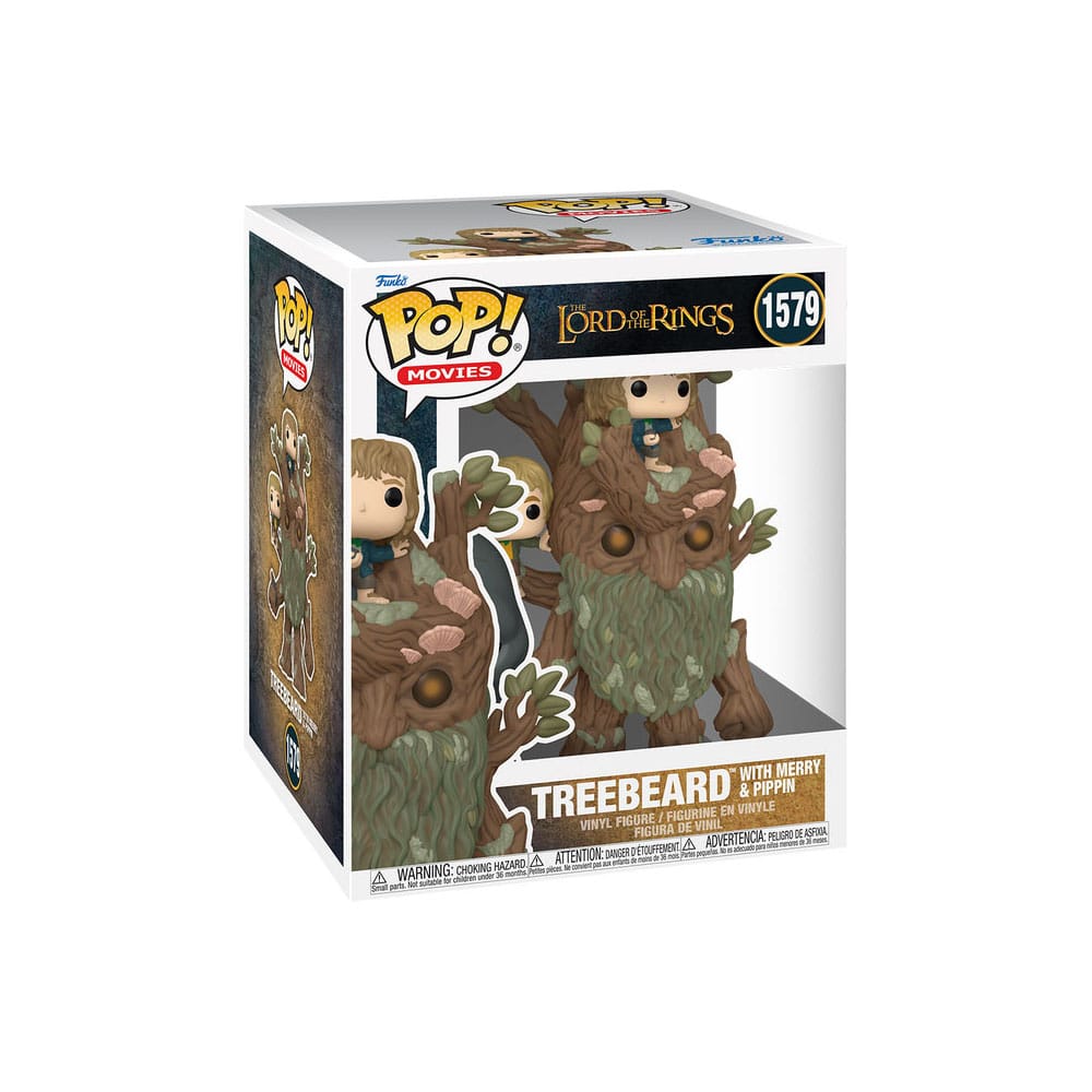 Der Herr der Ringe Super Sized POP! Animation Vinyl Figur Treebeard with Merry & Pippin 15 cm - Preorder - ETA: 25.10.2026