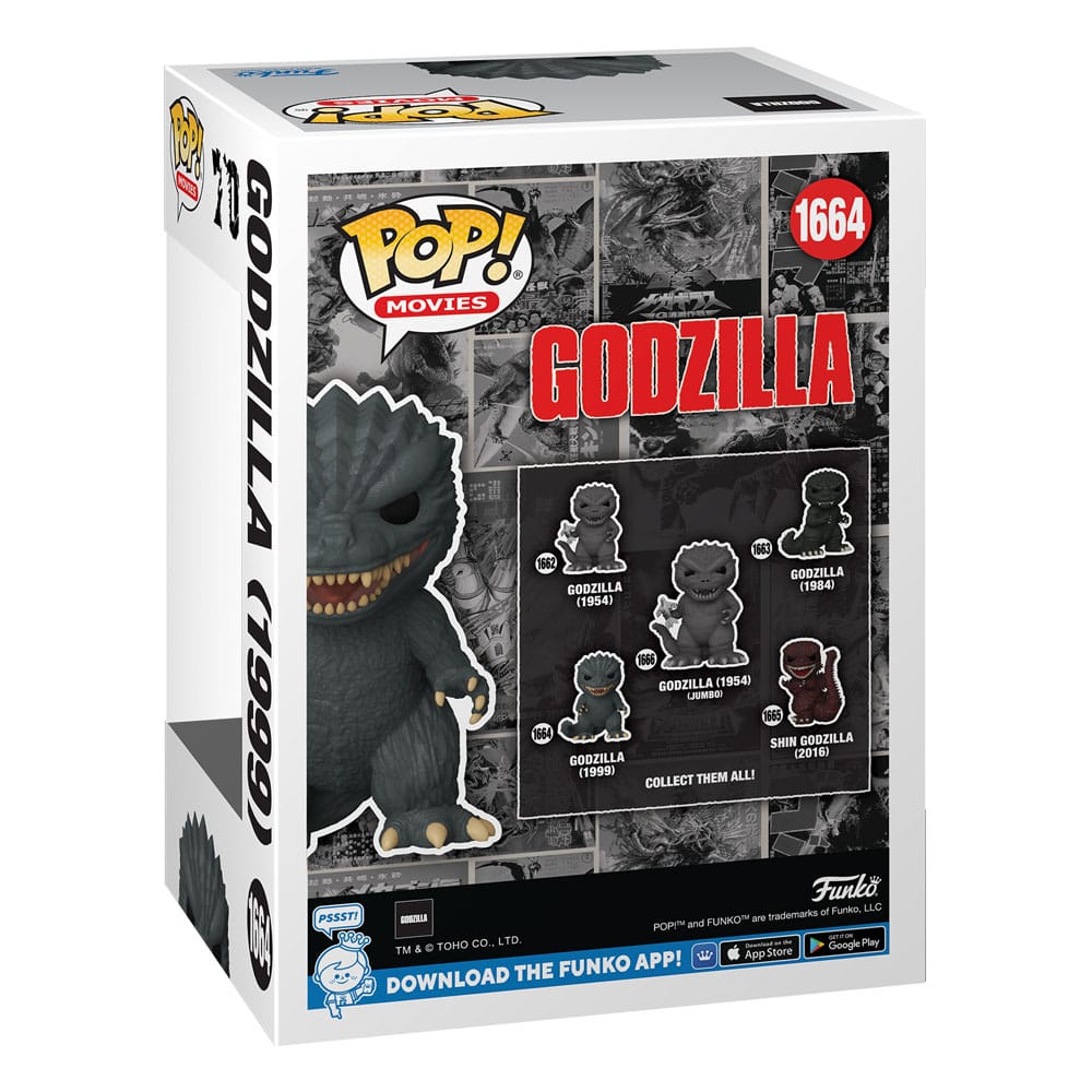 Godzilla 70th Anniversary POP! Movies Vinyl Figur Godzilla 1999 9 cm - Versand: 5-7 Tage nach Bestellung