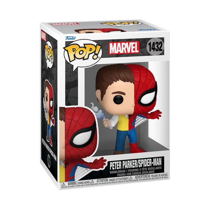 Marvel POP! Vinyl Figur Split- Spider/Parker 9 cm - Versand: 5-7 Tage nach Bestellung