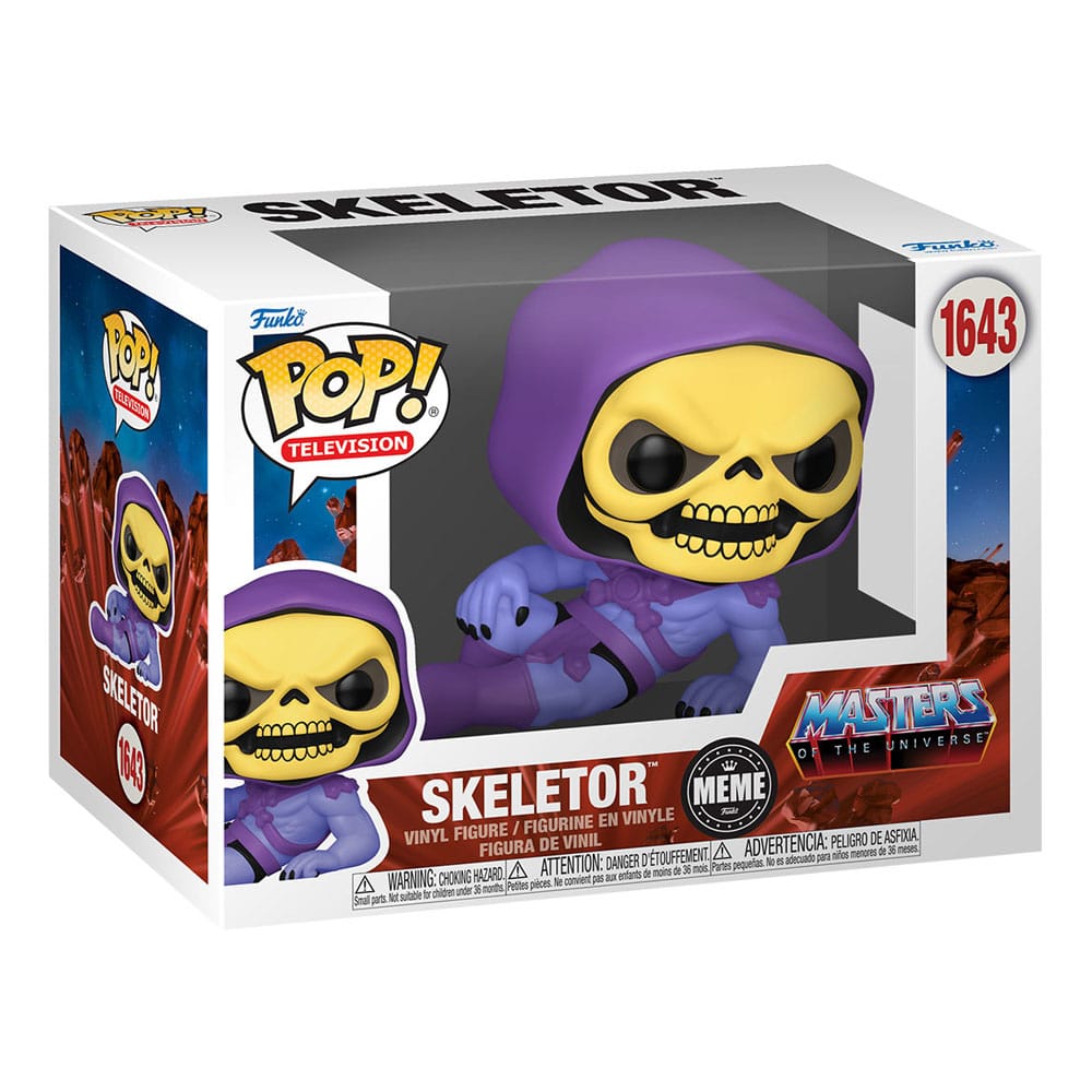 Masters of the Universe POP! TV Vinyl Figur Skeletor (Meme) 9 cm - Versand: 5-7 Tage nach Bestellung