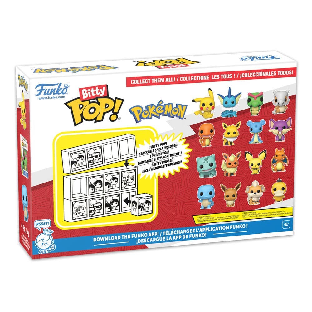 Pokémon Bitty POP! Vinyl Figuren 4er-Pack Series 2 2 cm - Preorder - ETA: 25.08.2025