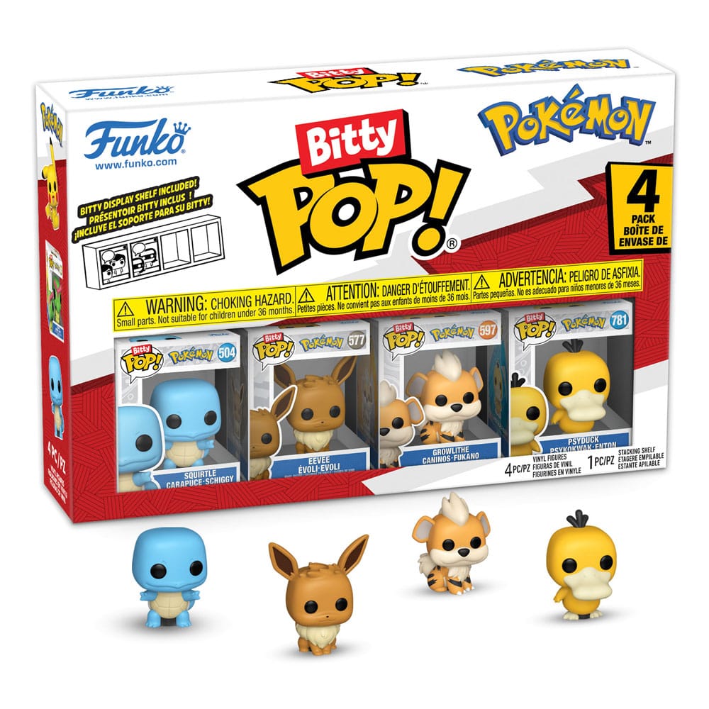 Pokémon Bitty POP! Vinyl Figuren 4er-Pack Series 4 2 cm - Preorder - ETA: 25.08.2025