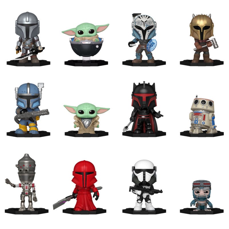 Star Wars Mystery Minis Minifiguren 5 cm The Mandalorian Display (12) - Preorder - ETA: 27.09.2025
