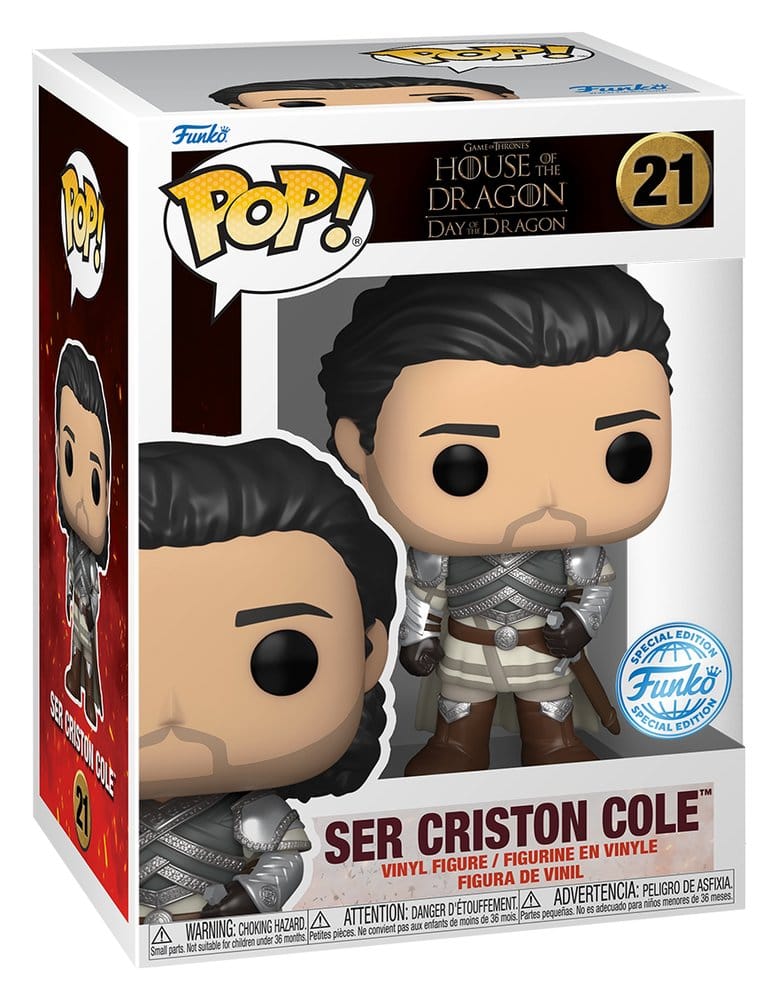 House of the Dragon POP! Vinyl Figur Ser Criston Cole Exclusive Edition 9 cm - Versand: 7 Tage nach Bestellung