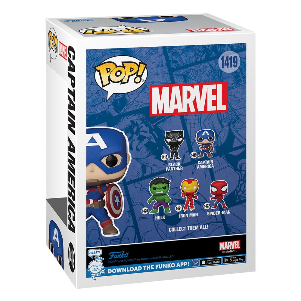 Marvel New Classics POP! Vinyl Figur Captain America 9 cm - Versand: 5-7 Tage nach Bestellung