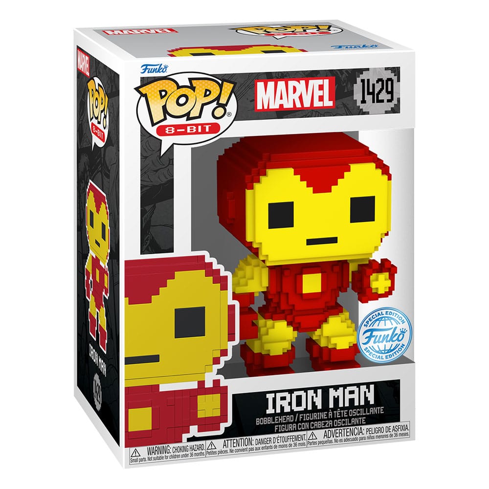 Marvel POP! 8-Bit Vinyl Figur Iron Man 9 cm - Versand: 5-7 Tage nach Bestellung