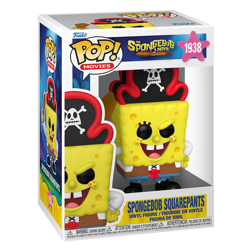 SpongeBob Schwammkopf POP! Vinyl Figur SquarePants (Pirate) 9 cm - Preorder - ETA: 25.12.2025