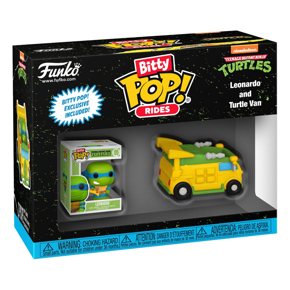 Teenage Mutant Ninja Turtles POP! Rides Vinyl Figur Leonardo w/Van 2,5 cm - Versand: 5-7 Tage nach Bestellung