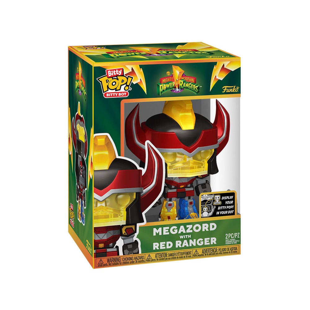 Mighty Morphin Power Rangers Bitty POP! Bots Figuren 4er-Pack Megazord with Red Ranger 2,5 cm - Preorder - ETA: 24.11.2025