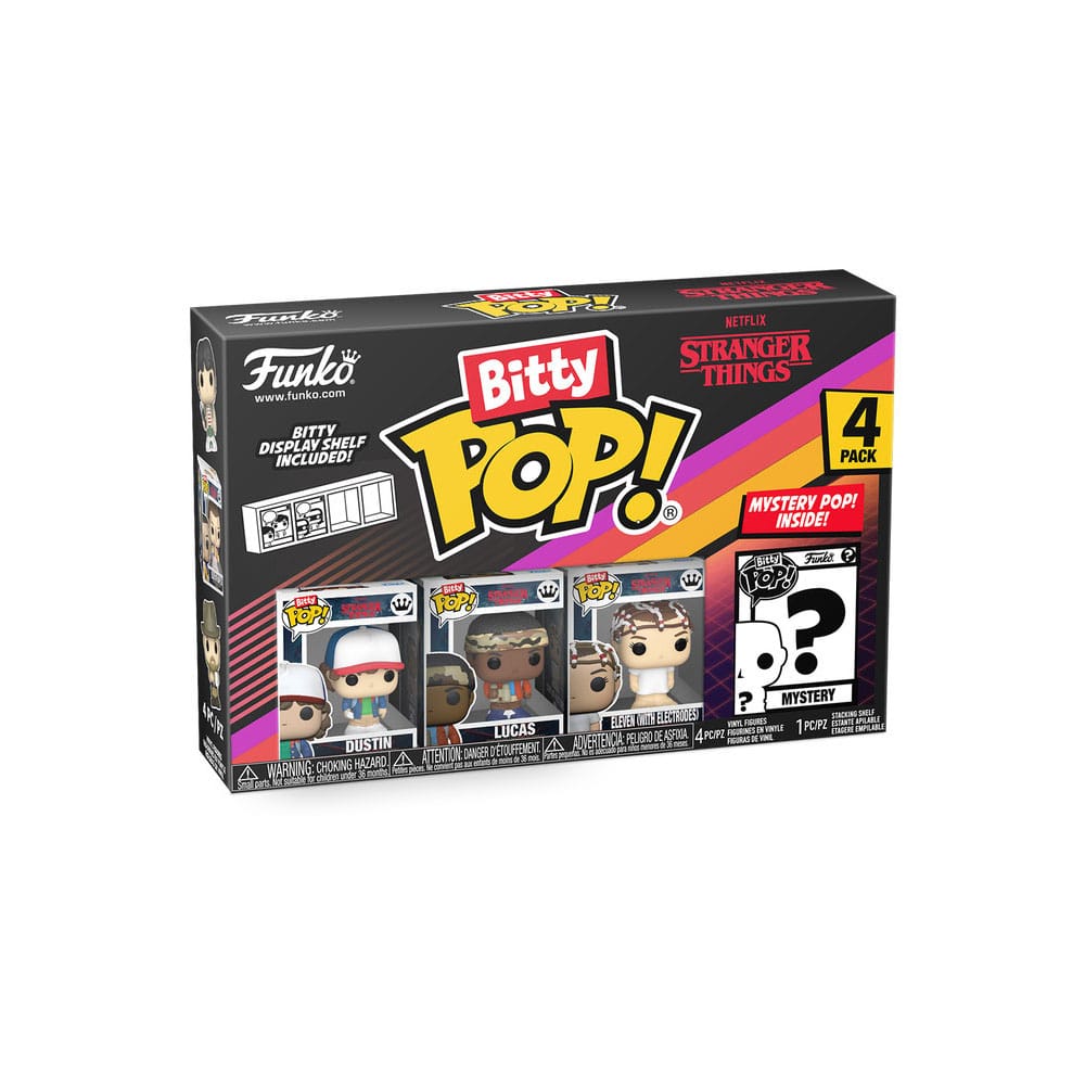Stranger Things Bitty POP! Vinyl Figuren 4er-Pack Dustin 2,5 cm - Preorder - ETA: 03.01.2026