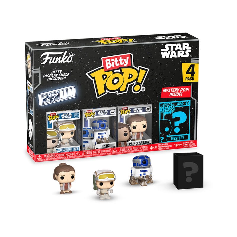 Star Wars Bitty POP! Vinyl Figuren 4er-Pack Luke 2,5 cm - Versand: 5-7 Tage nach Bestellung