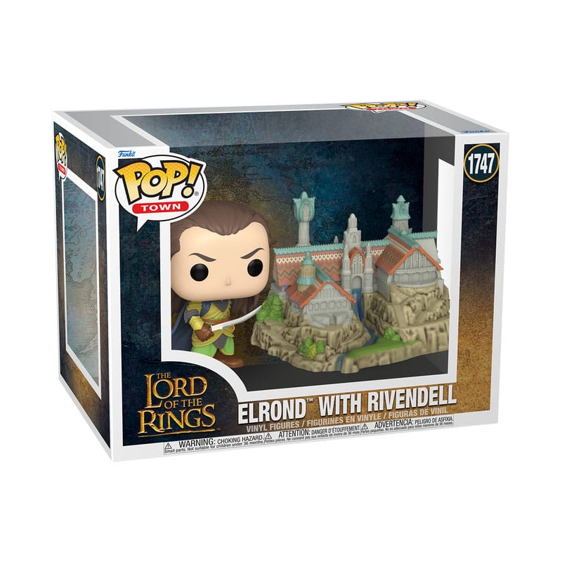 Der Herr der Ringe POP! Town Vinyl Figur Elrond & Rivendell 9 cm - Versand: 7 Tage nach Bestellung