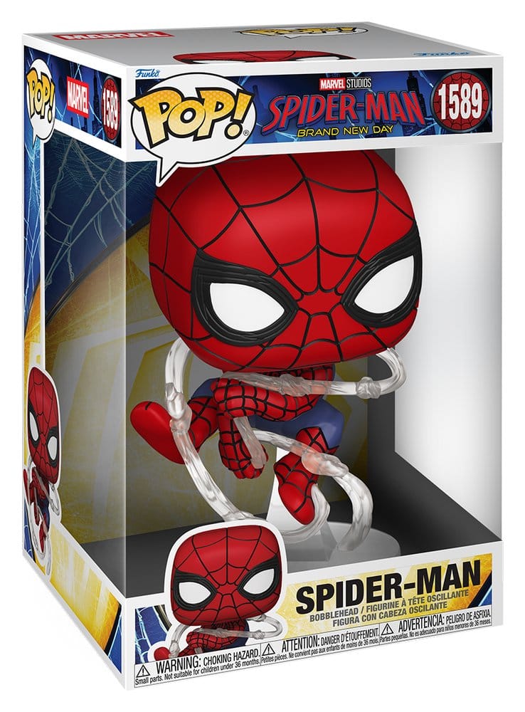 Spider-Man: Brand New Day Super Sized Jumbo POP! Vinyl Figur Spider-Man 25 cm - Preorder - ETA: 30.09.2026